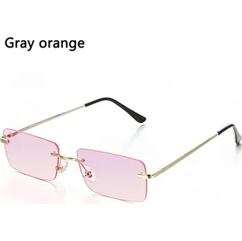 Sluneční brýle Stylové dámské sluneční brýle s luxusním designem | módní doplněk - Šedooranžová