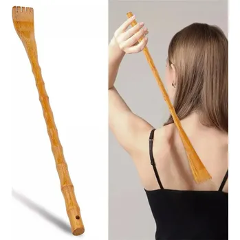 Masážní příslušenství Dřevěné škrabadlo na záda pro domácí masáž | masážní pomůcka, dřevěné masážní pomůcky - žlutá