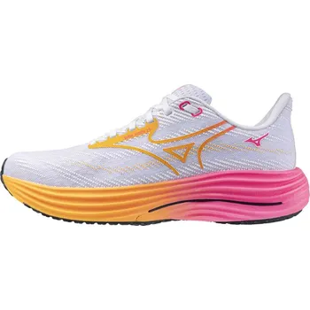 Dámská sportovní obuv Unisex běžecká obuv Mizuno WAVE RIDER 28(U) / White/Tang Orange/Pink Tetra Velikost: 36.5/4.0
