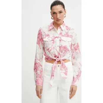 Pánská košile Košile Guess ADELAIDE W5GH03.WH4K2 bílá 00X, vel. M