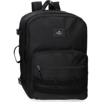 Městský batoh JOUMMA BAGS Cestovní batoh Pepe Jeans Aris Evergreen – černý, dvoukomorový, 6332821