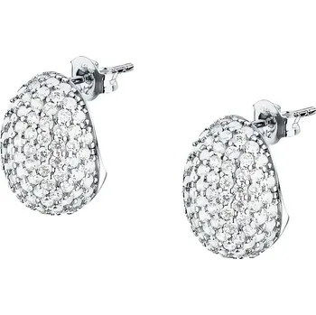 Náušnice Oslnivé stříbrné náušnice Pave` SAZB16 Morellato