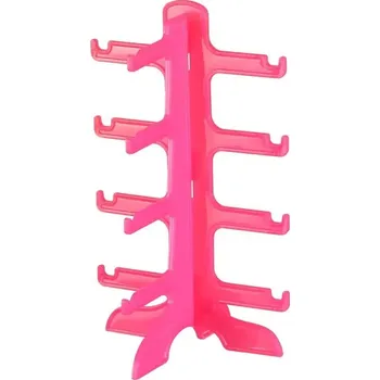 Pouzdro na brýle Stylový organizér na brýle s více úrovněmi | stojan na brýle, držák na brýle - 4vrstvá červená