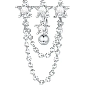 Piercing Piercing do pupíku s kamínkem | šperk - Styl 16 , 5PCS