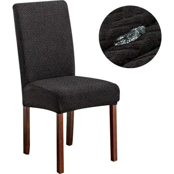 Potah na židli Voděodolný elastický potah na židli | bytový textil - Styl 1 - Černý , 1 ks