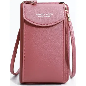 Kabelka Elegantní dámská crossbody kabelka s velkou kapacitou | Taška - tmaně růžová