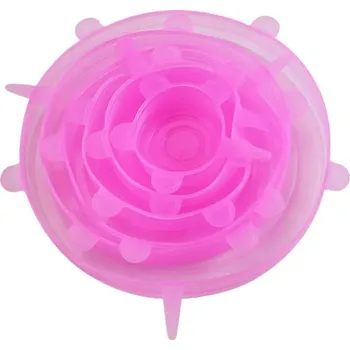 Dóza na potraviny Sada silikonových víček na potraviny 6 ks | kuchyňský kryt - C