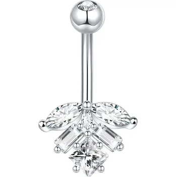 Piercing Piercing do pupíku s kamínkem | šperk - Styl 1 , 1PC