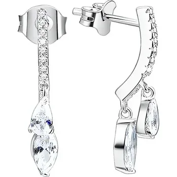 Šperk Stříbrné náušnice s krystaly AGUP1150 Beneto