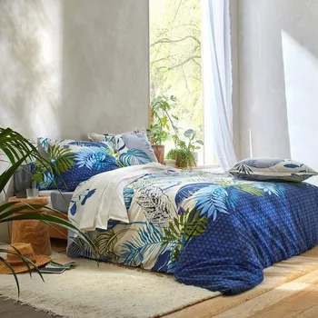 Povlečení Blancheporte Bavlněné povlečení Jane zn. Colombine® s potiskem listů Velikost: klasické prostěradlo 270x300 cm