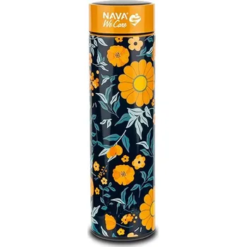 Termoska Termoska NAVA s LED teploměrem a sítkem 500ml - oranžová