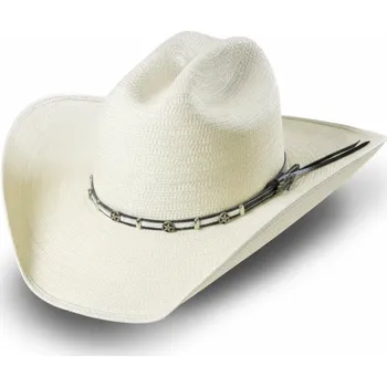 Módní doplněk Slaměný western klobouk - Stars and Stripes - Bridger Velikost: 57 cm (M)