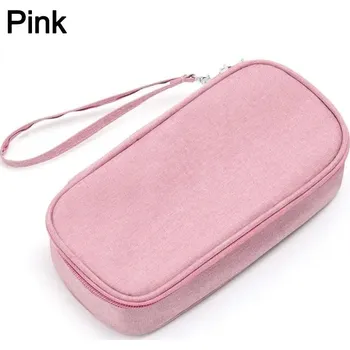 Chladicí pouzdro na inzulín z Oxford látky | taštička na léky - prázdná taška - růžová