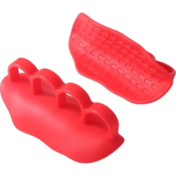 Liftingové silikonové úchopy proti skluzu | posilovací úchop, tréninková pomůcka 2 ks - Růžová červená