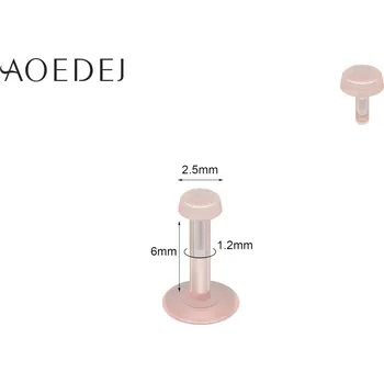 Piercing Neviditelný akrylový labret piercing set | šperk 10 ks - Styl 2 1,2 x 6 mm