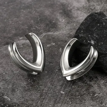 Piercing Ocelové saddle tunely do uší Twolobes | piercing šperky 2 ks - tříska , 16mm