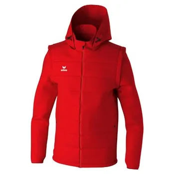 Chlapecký kabát TEAM bunda s odnímatelnými rukávy, červená