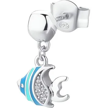 Módní doplněk Půvabná stříbrná single náušnice Into The Blue RZIB22 Rosato