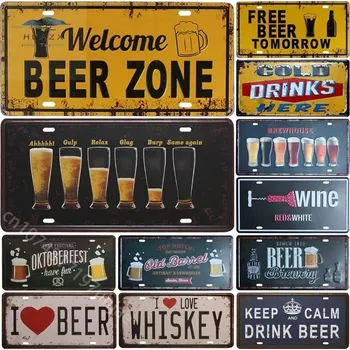 Plechová cedule Plechová retro cedule | pivní tabulka - TYA0869-18 , 20x30cm