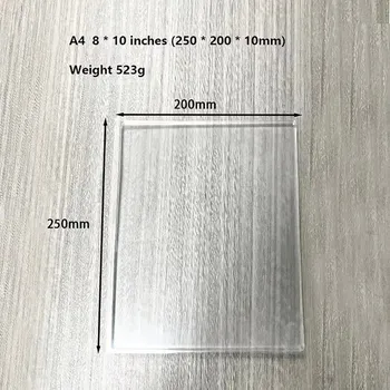 Transparentní gelová tisková deska pro tvoření | umělecké pomůcky - A4