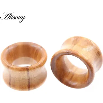 Piercing Dřevěné tunely do uší punk styl | piercing šperk 2 ks - A , 14mm