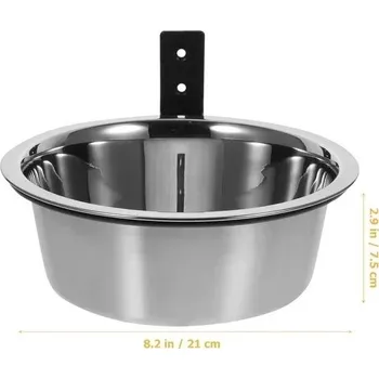 Miska pro psa Vyvýšená nerezová miska pro domácí mazlíčky | krmítko - 8 palců