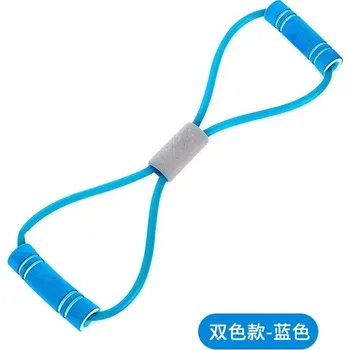 Odporová guma ve tvaru 8 pro domácí cvičení | cvičební pomůcka - Modrý