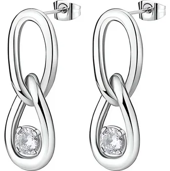 Šperk Nadčasové visací náušnice z oceli Ribbon BBN41 Brosway