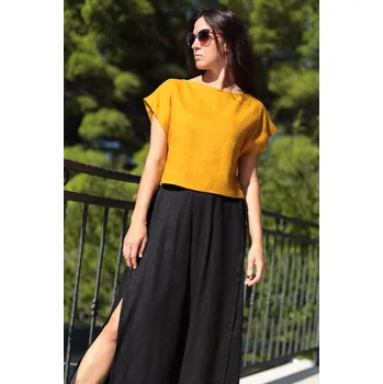 Dámské tričko Lotika Středně dlouhé 100% lněné triko Lotika 1015394