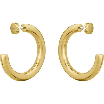 Šperk Kruhové náušnice z pozlacené oceli Live Statement 1580738 Hugo Boss