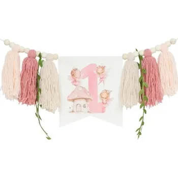 Party dekorace Růžová party dekorace na židli | ozdoba - Houba