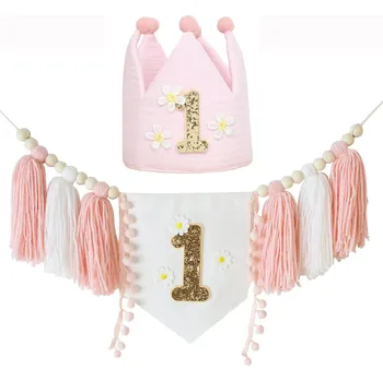 Party dekorace Růžová party dekorace na židli | ozdoba - Sedmikráska