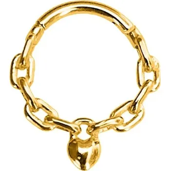 Piercing Elegantní kroužek do nosu | šperk do nosu - Styl3Zlato , 16G 1,2x8mm