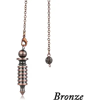 Kyvadlo z kovu pro věštění a reiki amulet | věštecké doplňky - Styl1-měď