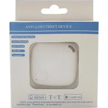 Lokátor Mini chytrý Bluetooth lokátor s GPS 5.0 | sledovací zařízení - BÍLÝ