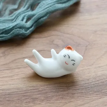 Příbor Keramický držák kočka na příbory | jídelní dekorace - 21