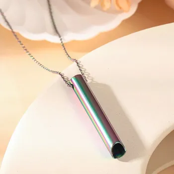 Náhrdelník Harmonizační ocelový náhrdelník s přívěskem | náhrdelník, šperk - YA0784-6