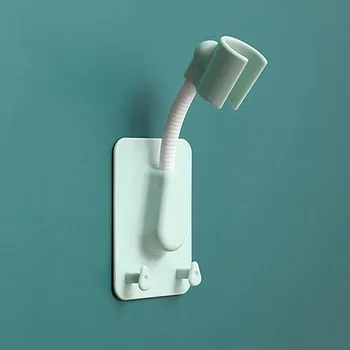 Sprchový držák Nastavitelný držák sprchy bez vrtání s háčkem | koupelnový doplněk - Zelený