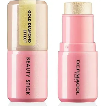 Rozjasňovač v tyčince s diamantovým efektem (Beauty Stick) Dermacol / Odstín: 2 GOLD DIAMOND EFFECT - 7 g