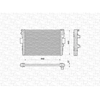 Chladič motoru Chladič, chlazení motoru MAGNETI MARELLI 350213169000