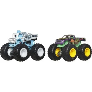 autíčko Hot Wheels Monster Trucks demoliční duo Bionic Bruiser a Test Subject