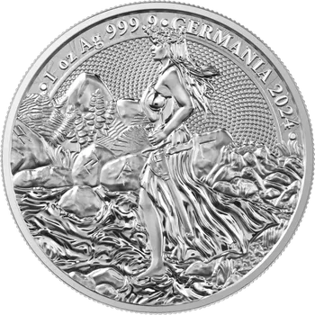 Investiční stříbrná mince 1 Oz Germania 2024 s certifikátem