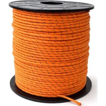 Lano Reflexní lano – 2 mm – 100 m – oranžové