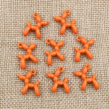 Přívěsek 10 ks Balónkový pes kovový přívěsek mix barev | dekorace - AG3-49