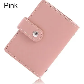 Peněženka Stylová RFID dámská peněženka s 26 přihrádkami | pouzdro na karty - Růžový