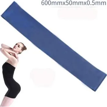 Pětibarevná odporová fitness guma | cvičební pás - 1 ks - modrá