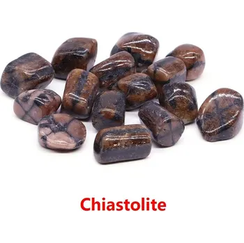 Leštěné kameny | dekorační minerály - Chiastolit , 100 g