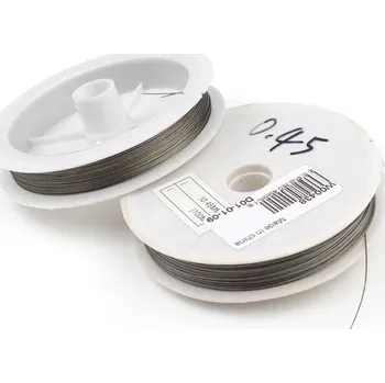 Hobby drát Odolné ocelové lanko na šperky | drát - Ocelový drát , 0,8 mm Délka 10 m