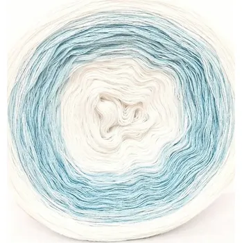 Příze Duhové klubíčko 3 nitky - česká výroba - Butterfly Duo - Modrobílé