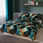 Bavlněné povlečení RUBIK 100% bavlna 1x 200x220 cm, 2x povlak 70x80 cm francouzské povlečení MyBestHome